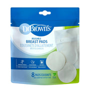 Dr. Brown's Reusable Breast Pads with Mesh Laundry Bag, 8pcs