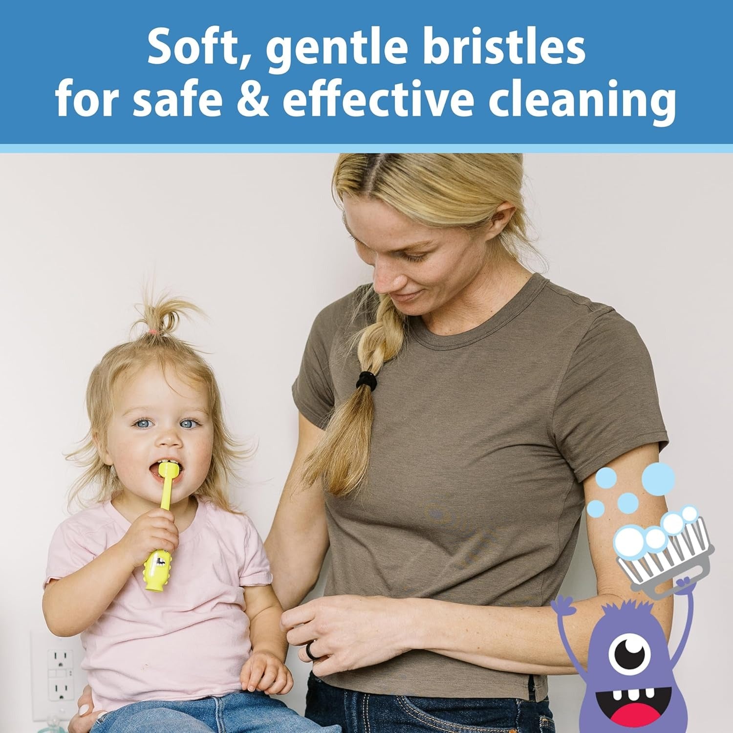 Dr. Brown's ToothScrubber Toddler Toothbrush (2 Designs) | 1-4 Years
