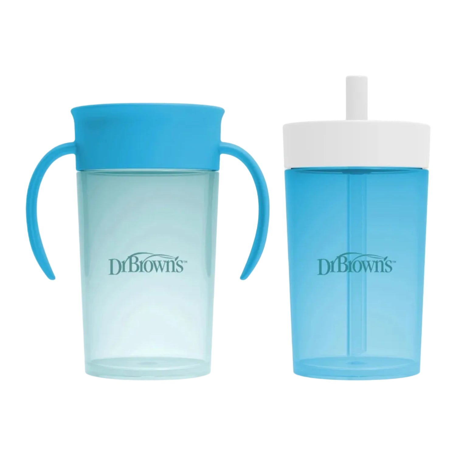 Dr. Brown's Milestones Straw to 360° Cup Set - 2pk (3 Colors) | 9M+