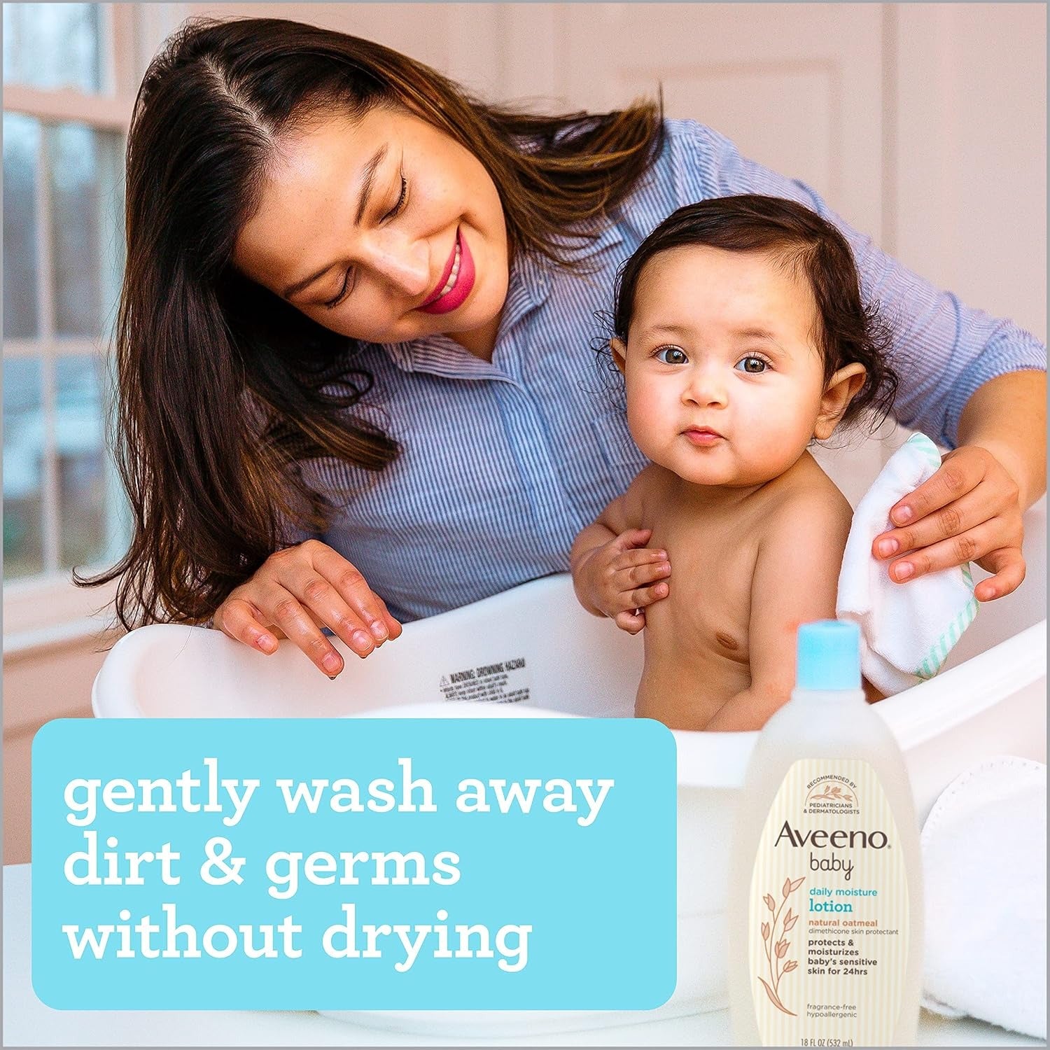Aveeno Baby Daily Moisture Wash & Shampoo, 236ml (Exp 12/28)