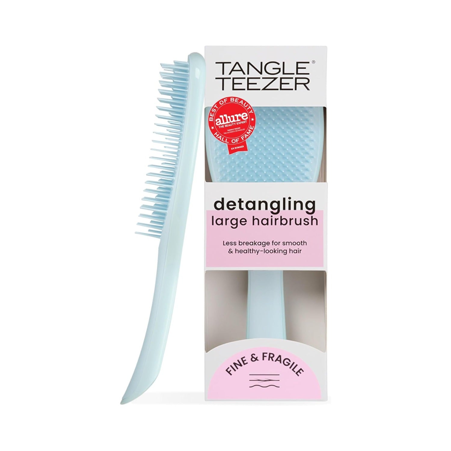 Tangle Teezer The Ultimate Detangler Large Hairbrush, Fine & Fragile (Seafoam Blue)