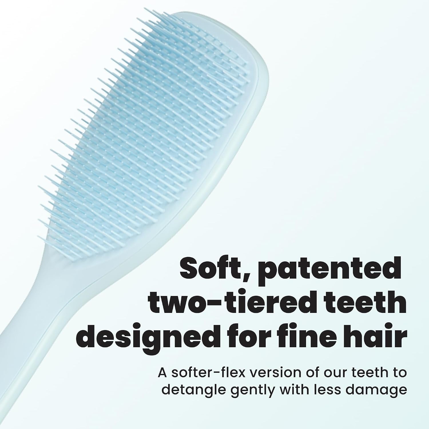 Tangle Teezer The Ultimate Detangler Large Hairbrush, Fine & Fragile (Seafoam Blue)