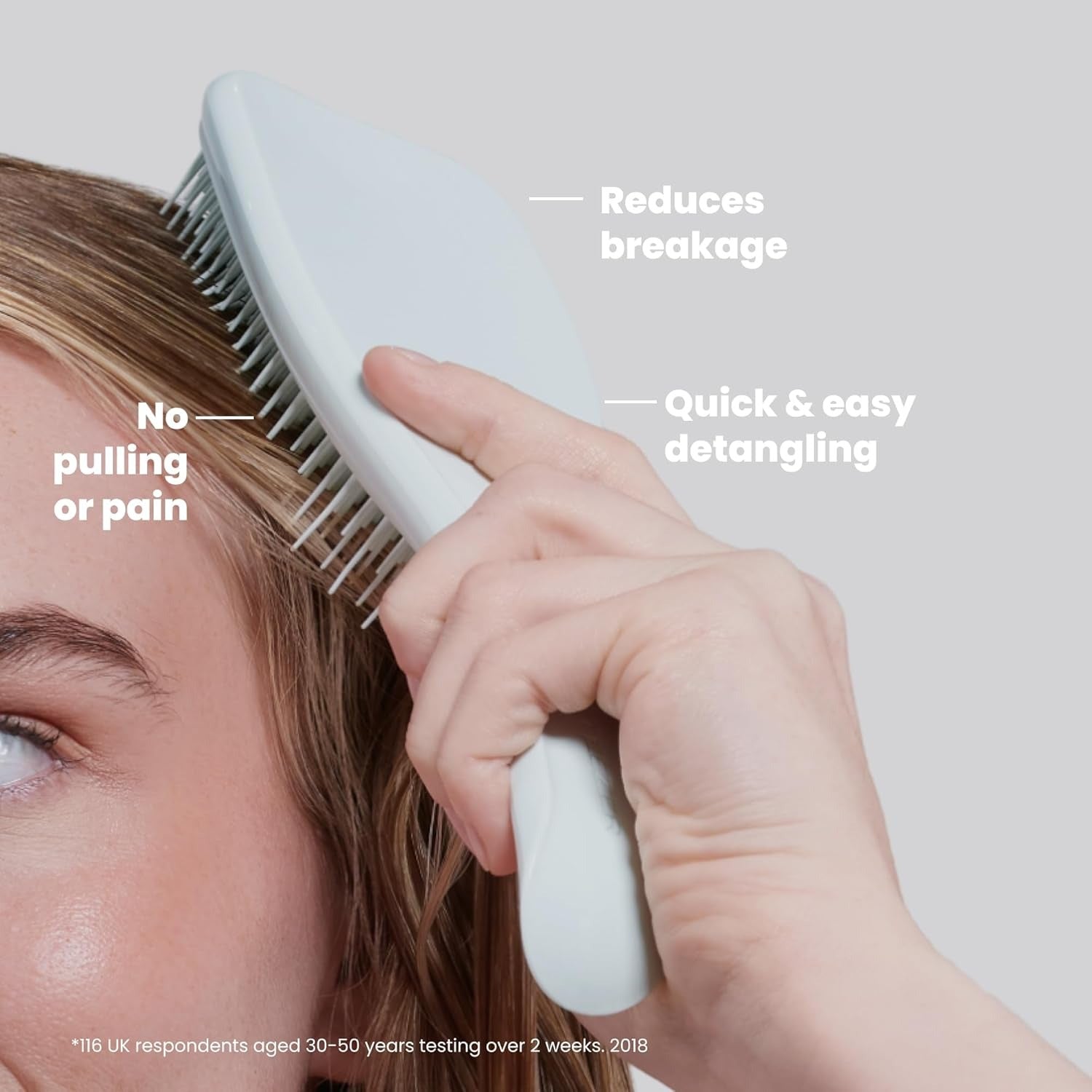 Tangle Teezer The Ultimate Detangler Large Hairbrush, Fine & Fragile (Seafoam Blue)