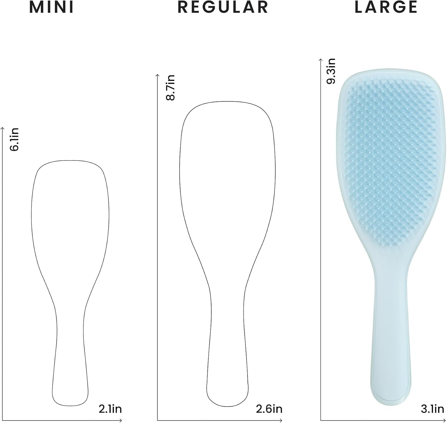 Tangle Teezer The Ultimate Detangler Large Hairbrush, Fine & Fragile (Seafoam Blue)