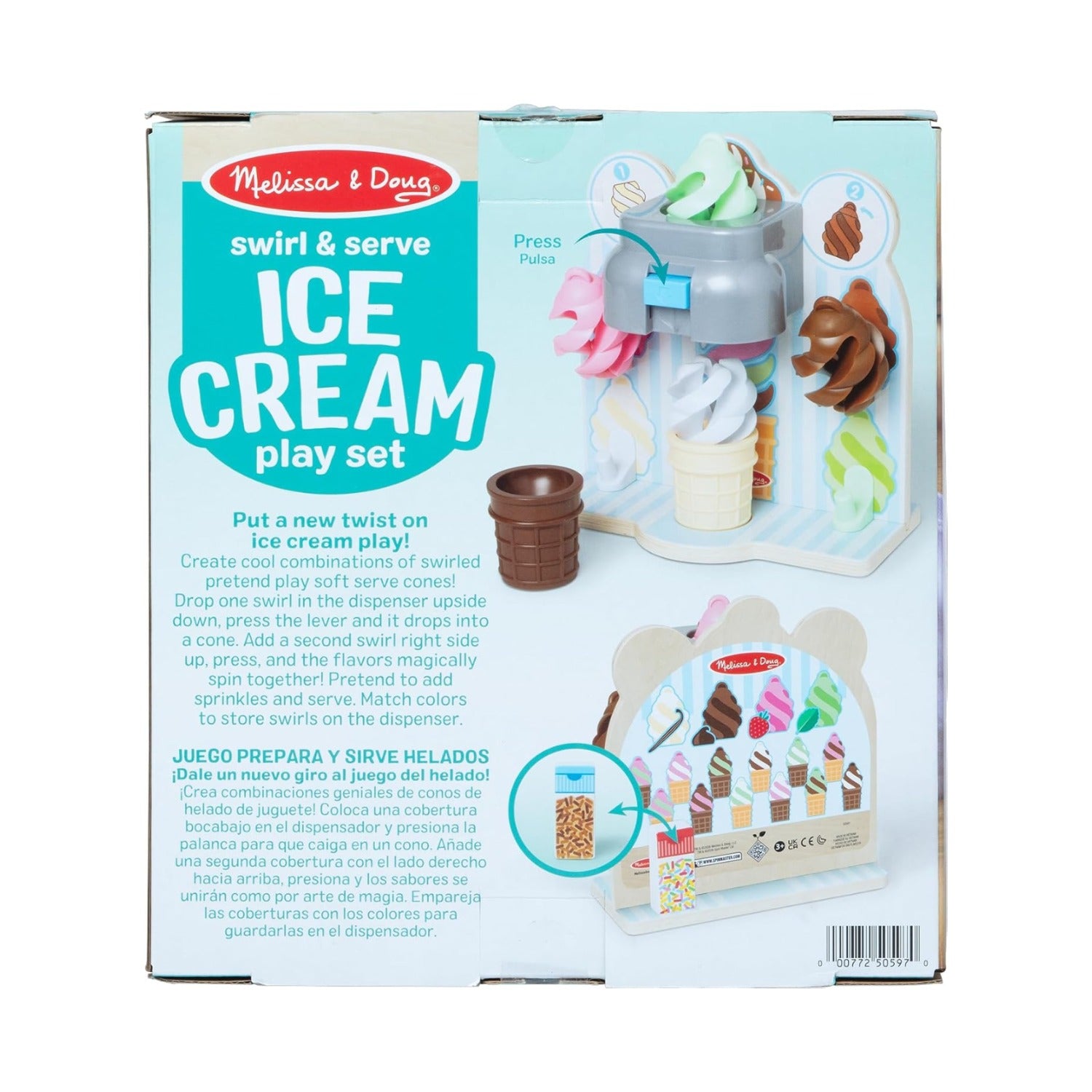 Melissa & Doug Swirl & Serve Ice Cream Playset