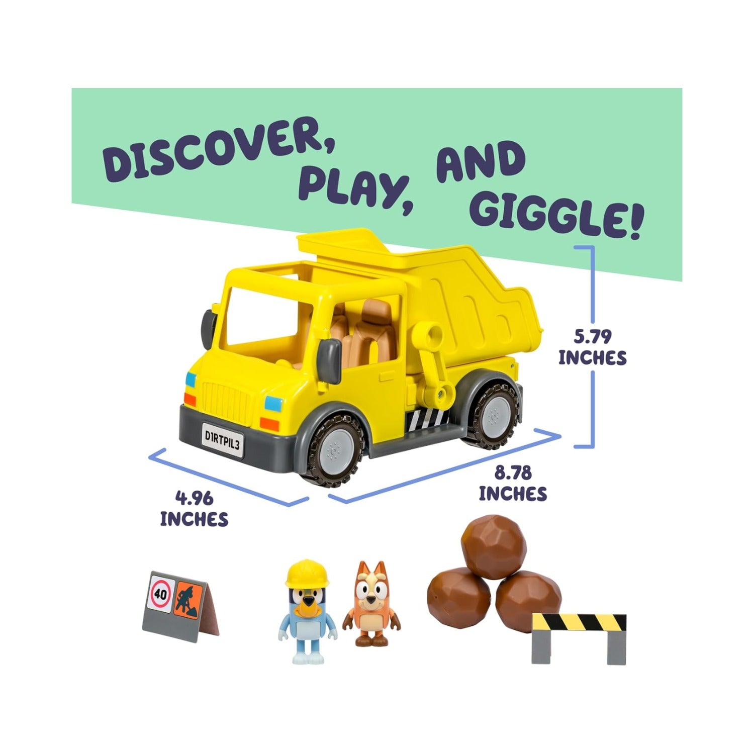 Bluey Dump Truck Toy Vehicle