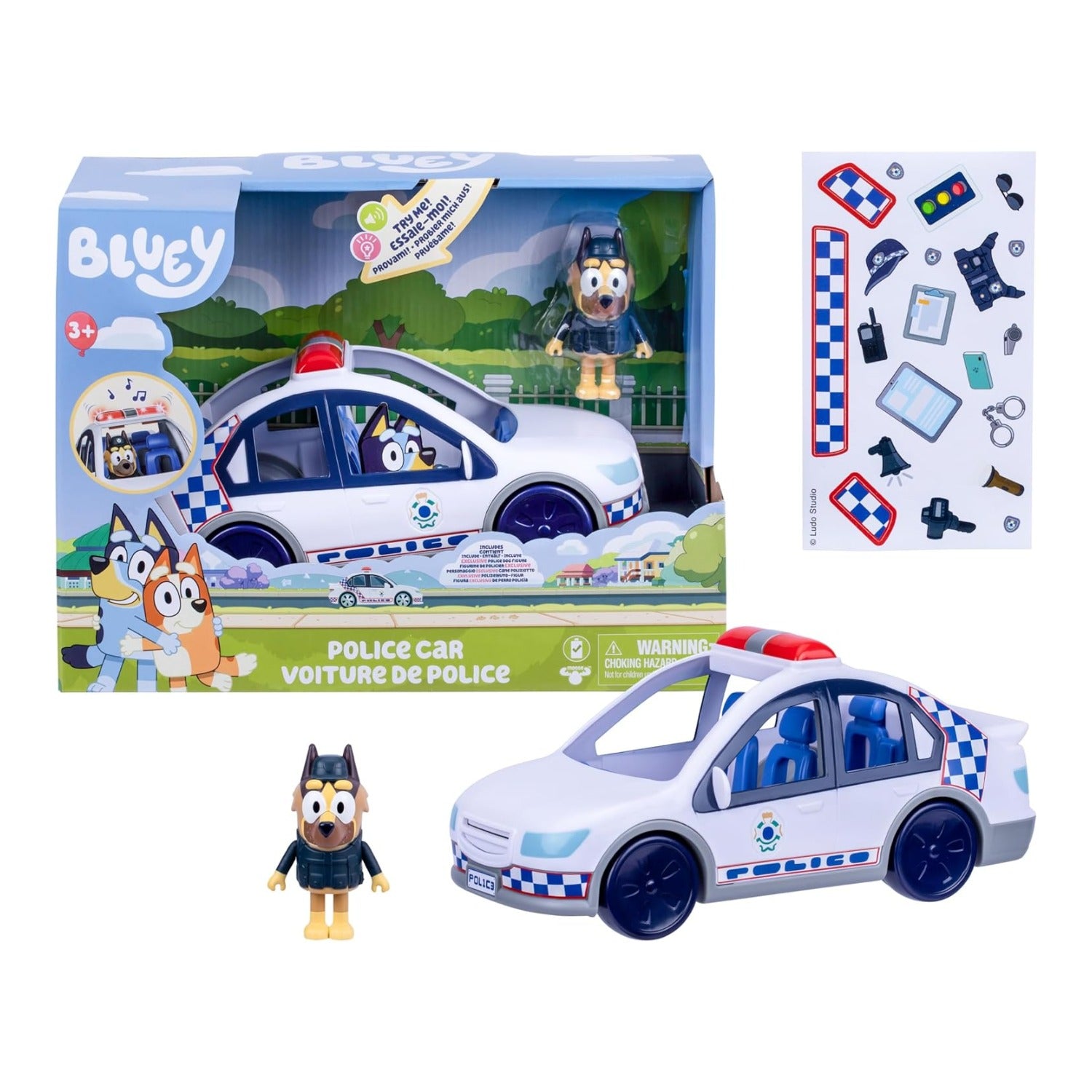 Bluey Police Car Toy Vehicle
