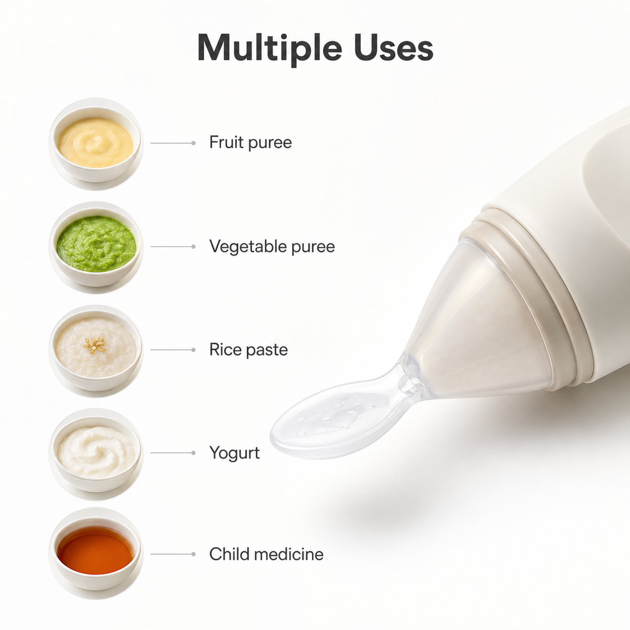 Biomom Silicone Spoon Feeder (4 Colors)