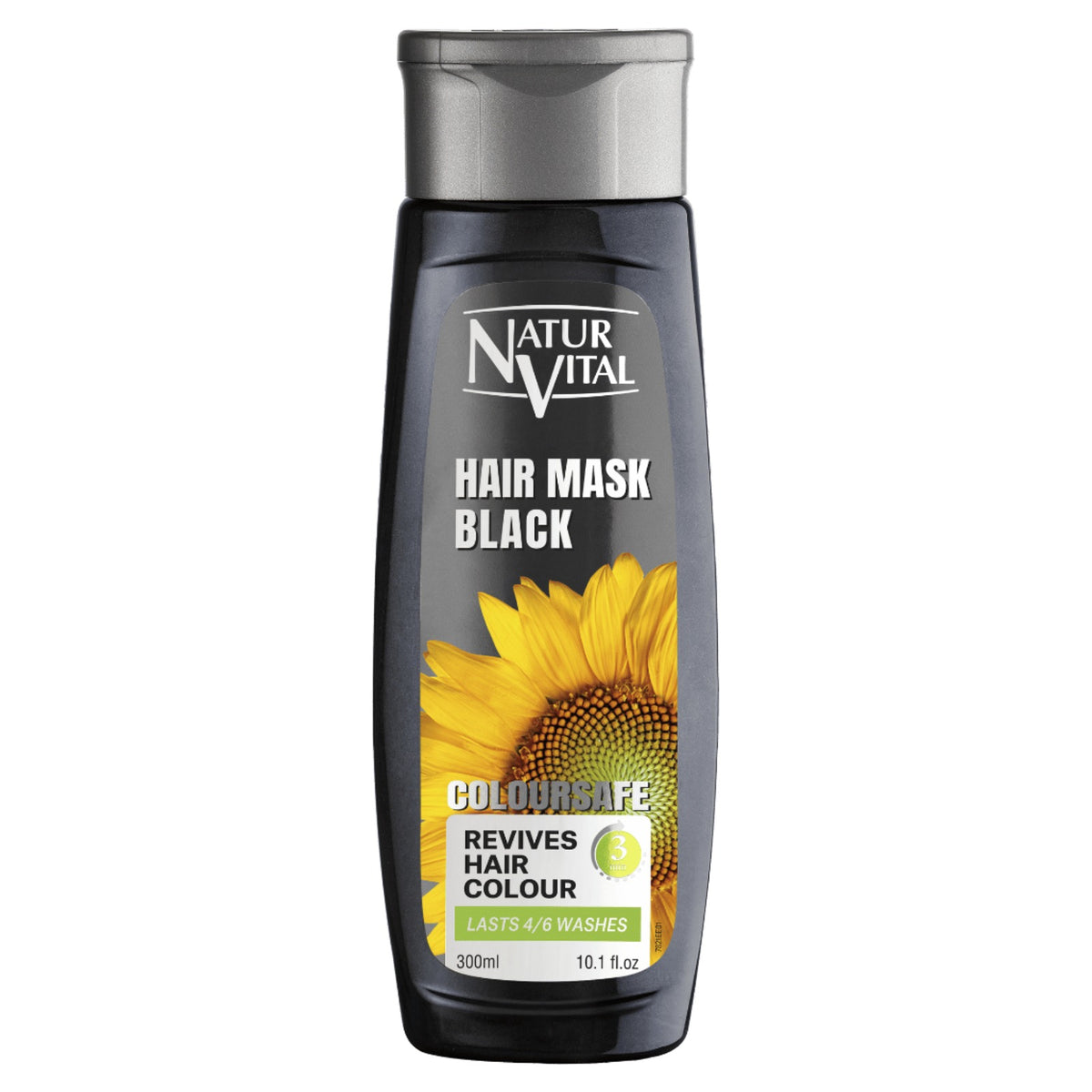 NaturVital ColourSafe Hair Mask, 300ml - Black (Exp 05/30)