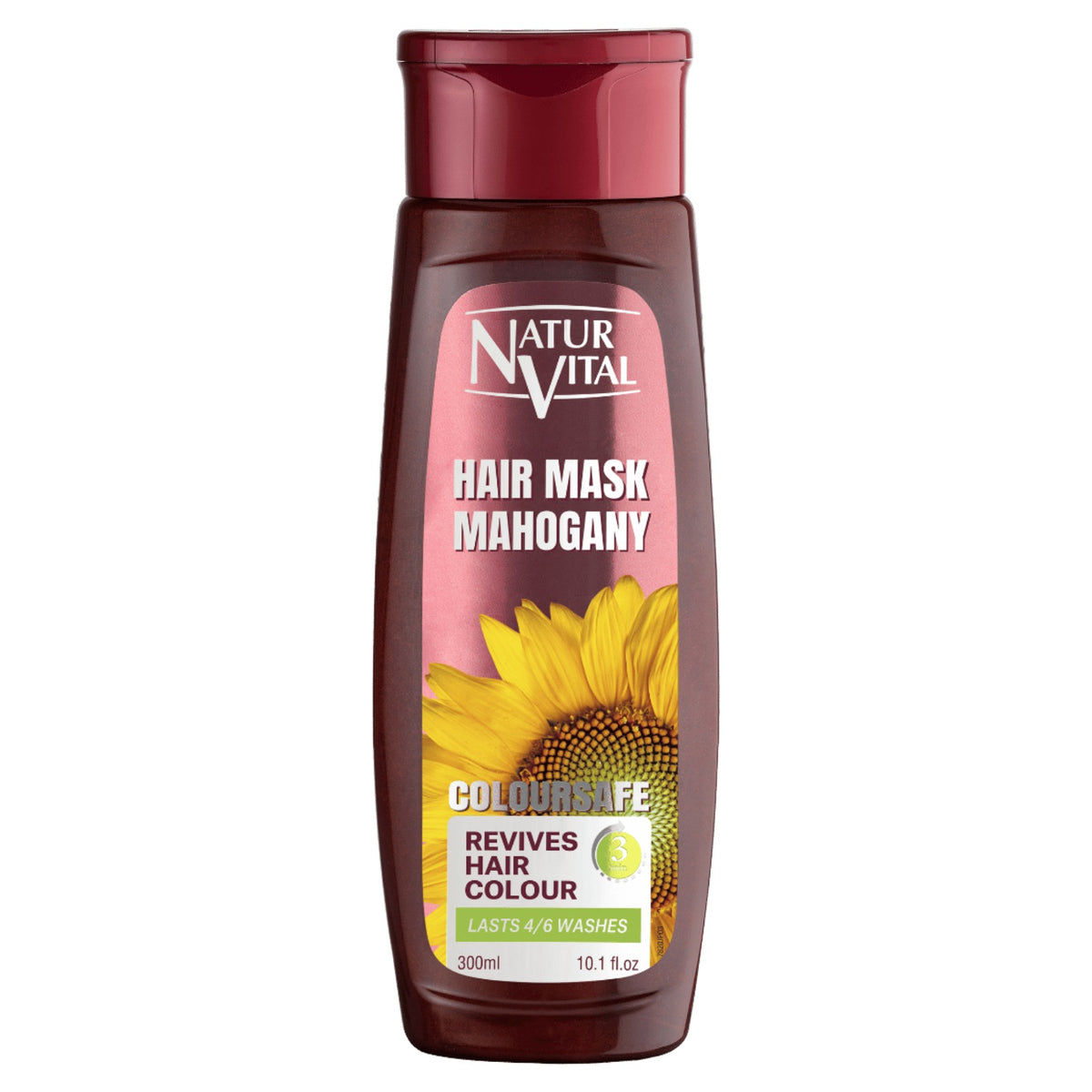 NaturVital ColourSafe Hair Mask, 300ml - Mahogany (Exp 07/30)