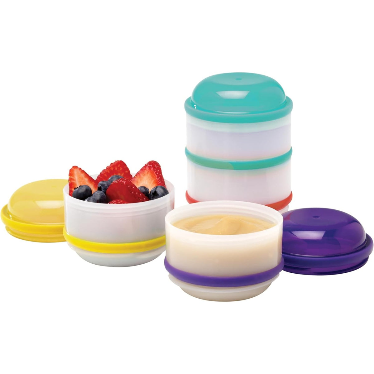 Dr. Brown's Snack-A-Pillar Snack and Dipping Cups, 4pk
