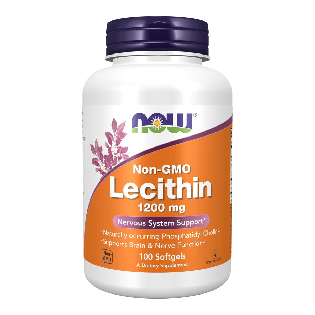 NOW Foods Lecithin 1200mg, 100/200 Softgels (2 Sizes)