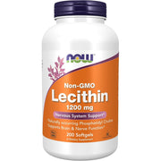 NOW Foods Lecithin 1200mg, 100/200 Softgels (2 Sizes)