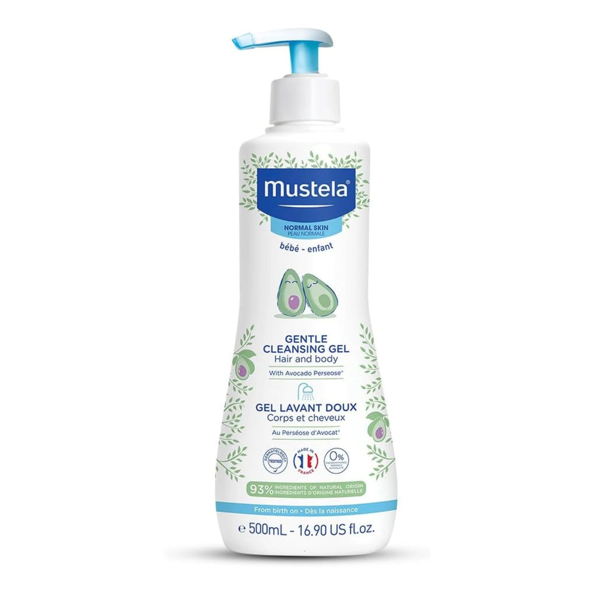 Mustela Gentle Cleansing Gel for Hair & Body (2 Sizdes) Dermo Cleansing Gel