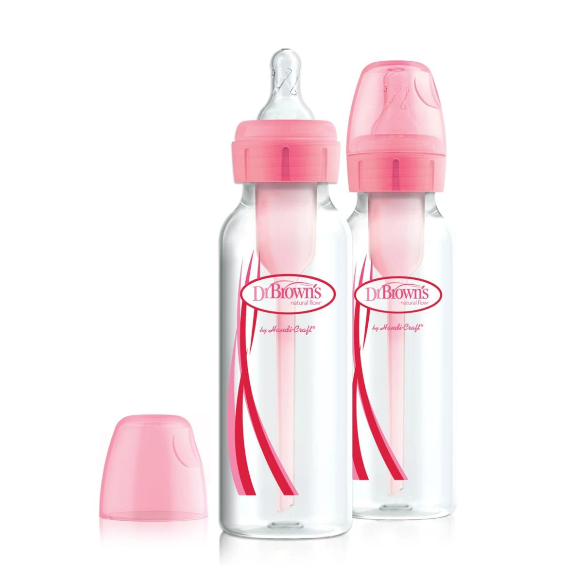 Dr. Brown's Options+ Narrow-Neck PP Baby Bottles, 8oz/250ml (13 Types) | 2/3/4pk - Various Designs
