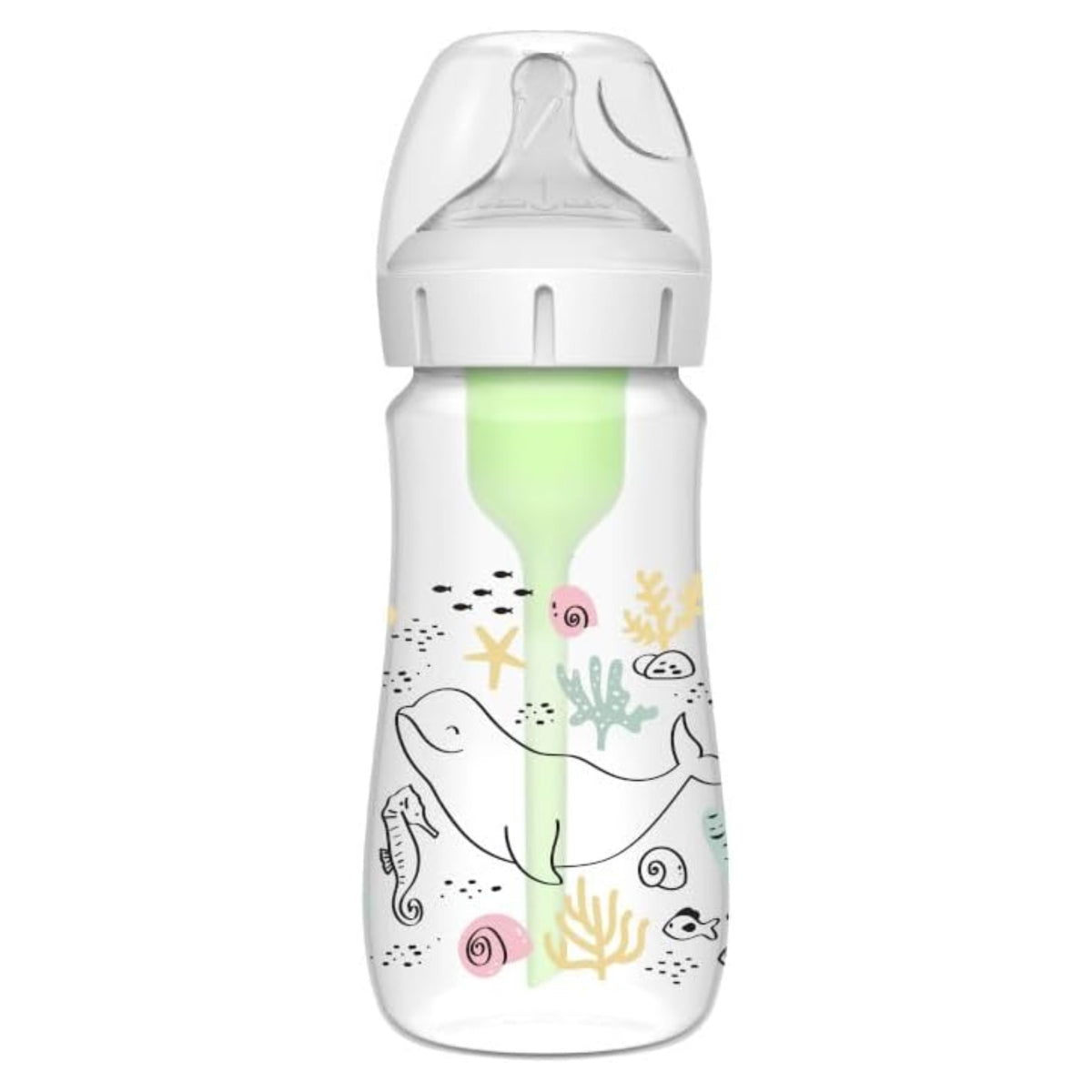 Dr. Brown's Options+ Wide-Neck PP Baby Bottles, 9oz/270ml (13 Types) | 1/2/3pk - Various Designs