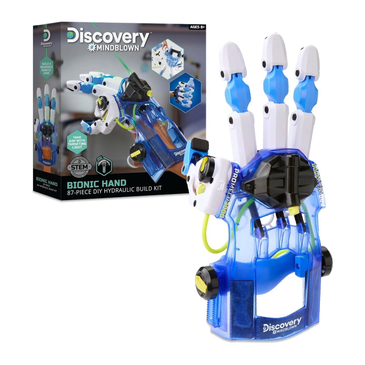 Discovery #MINDBLOWN Bionic Hand 87-Piece DIY Hydraulic Build Kit