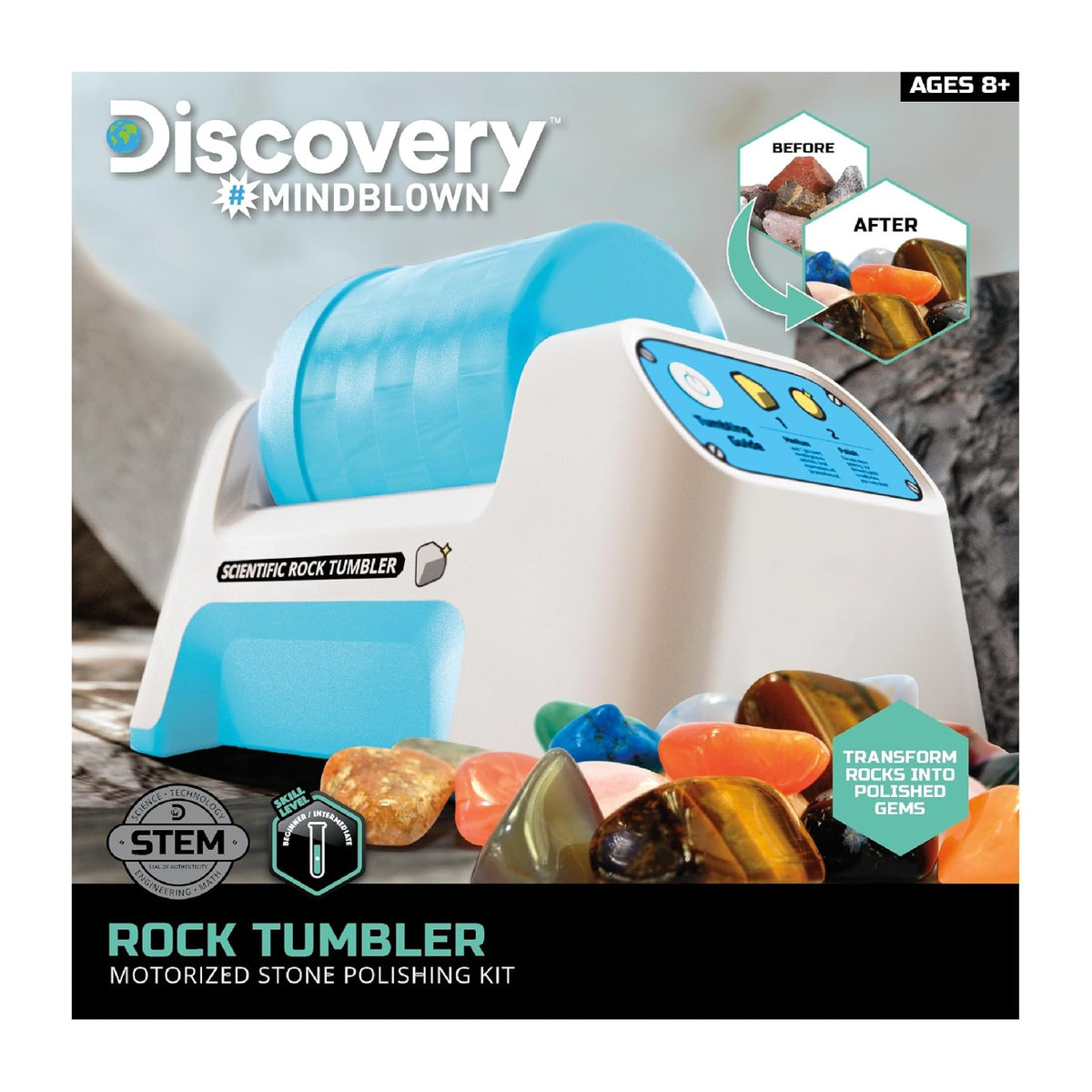Discovery #MINDBLOWN Rock Tumbler Motorized Stone Polishing Kit