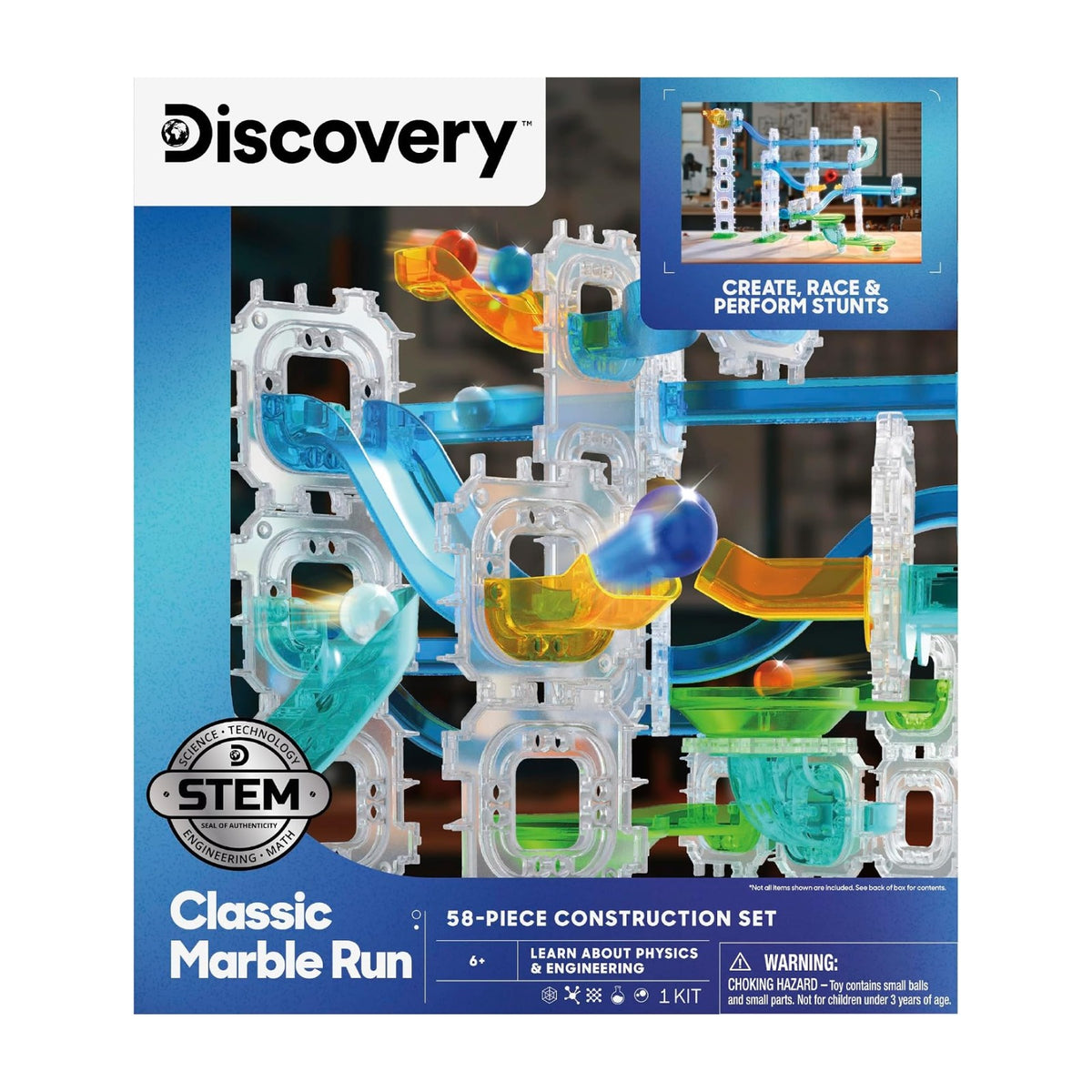 Discovery #MINDBLOWN Classic Marble Run, 58pcs