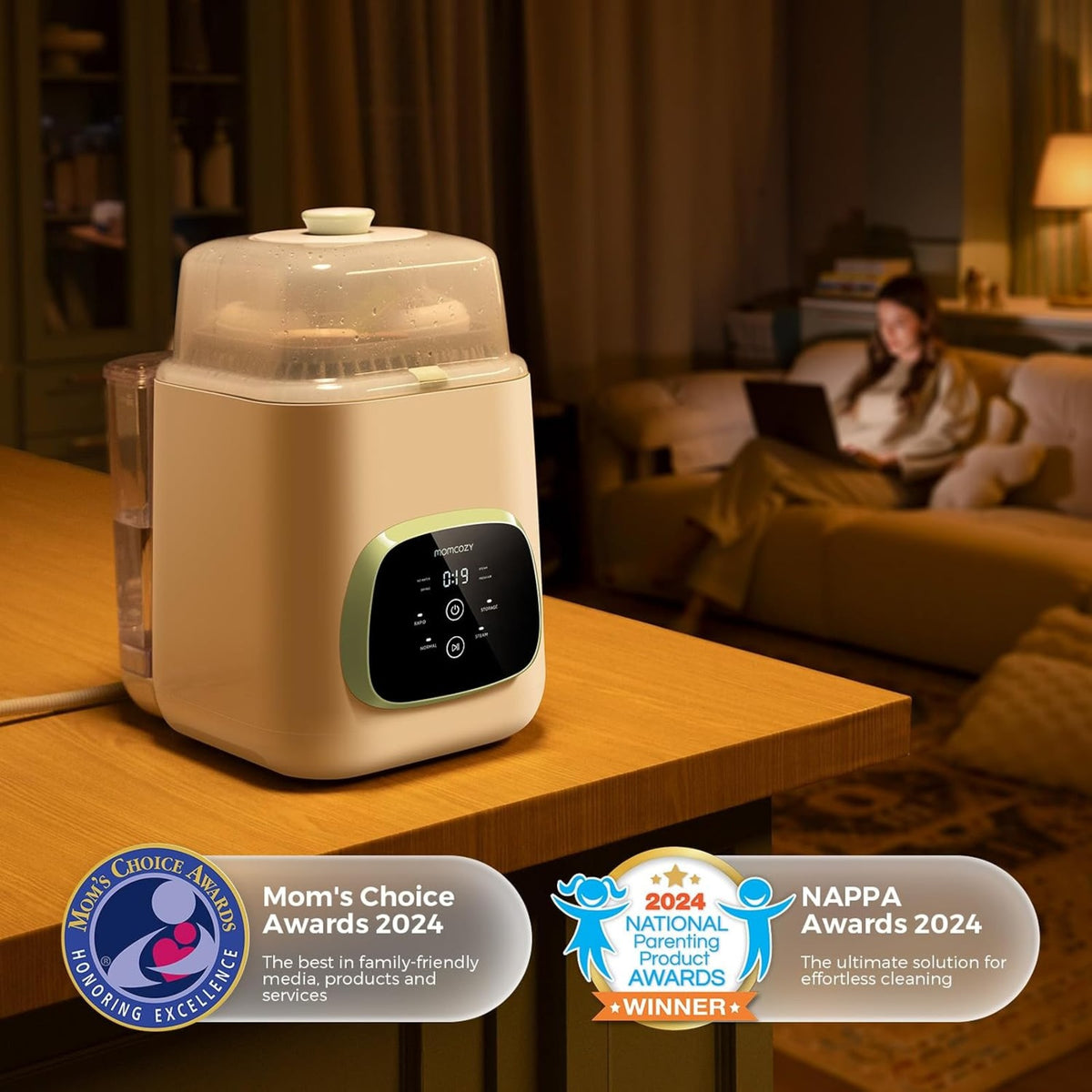 Momcozy KleanPal Pro Baby Bottle Washer, Sterilizer & Dryer