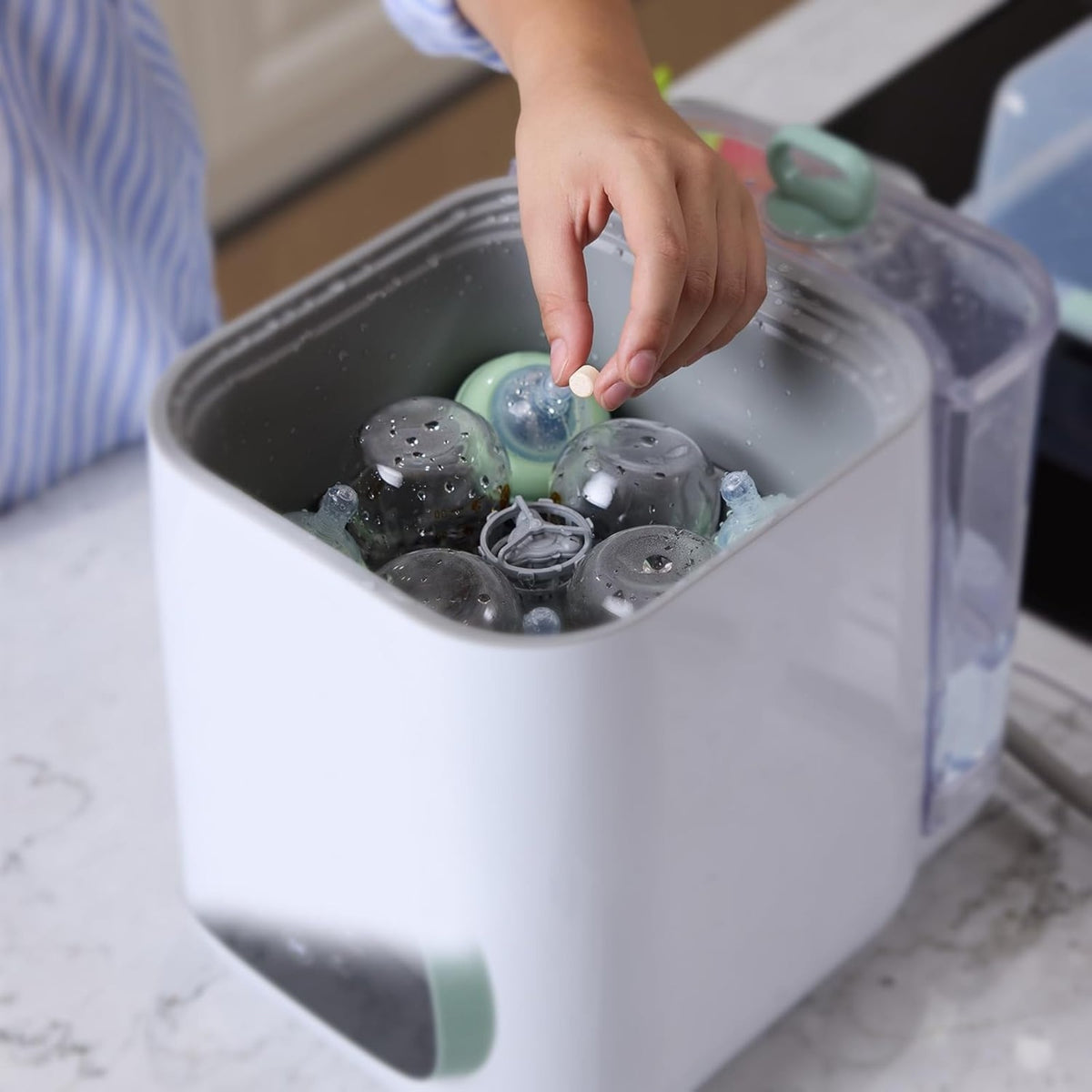 Momcozy Official Washing Block for Momcozy KleanPal Pro, 120 Tablets (Exp 05/28)