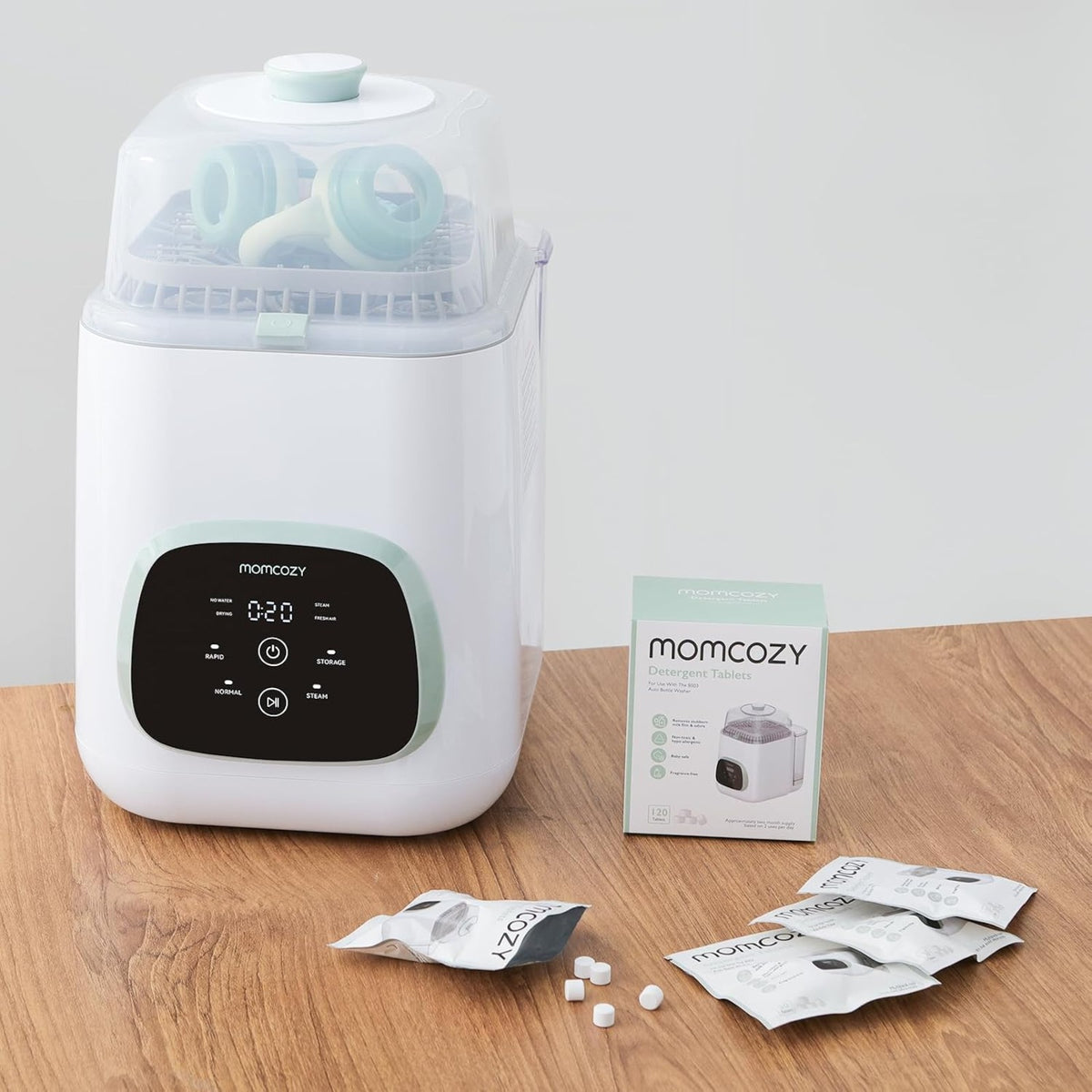 Momcozy Official Washing Block for Momcozy KleanPal Pro, 120 Tablets (Exp 05/28)