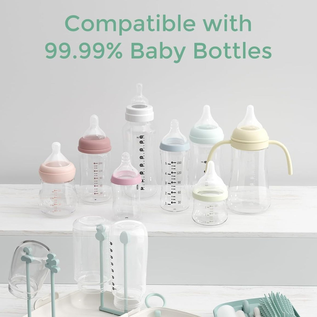 Momcozy 7-in-1 Travel Baby Bottle Brush Kit