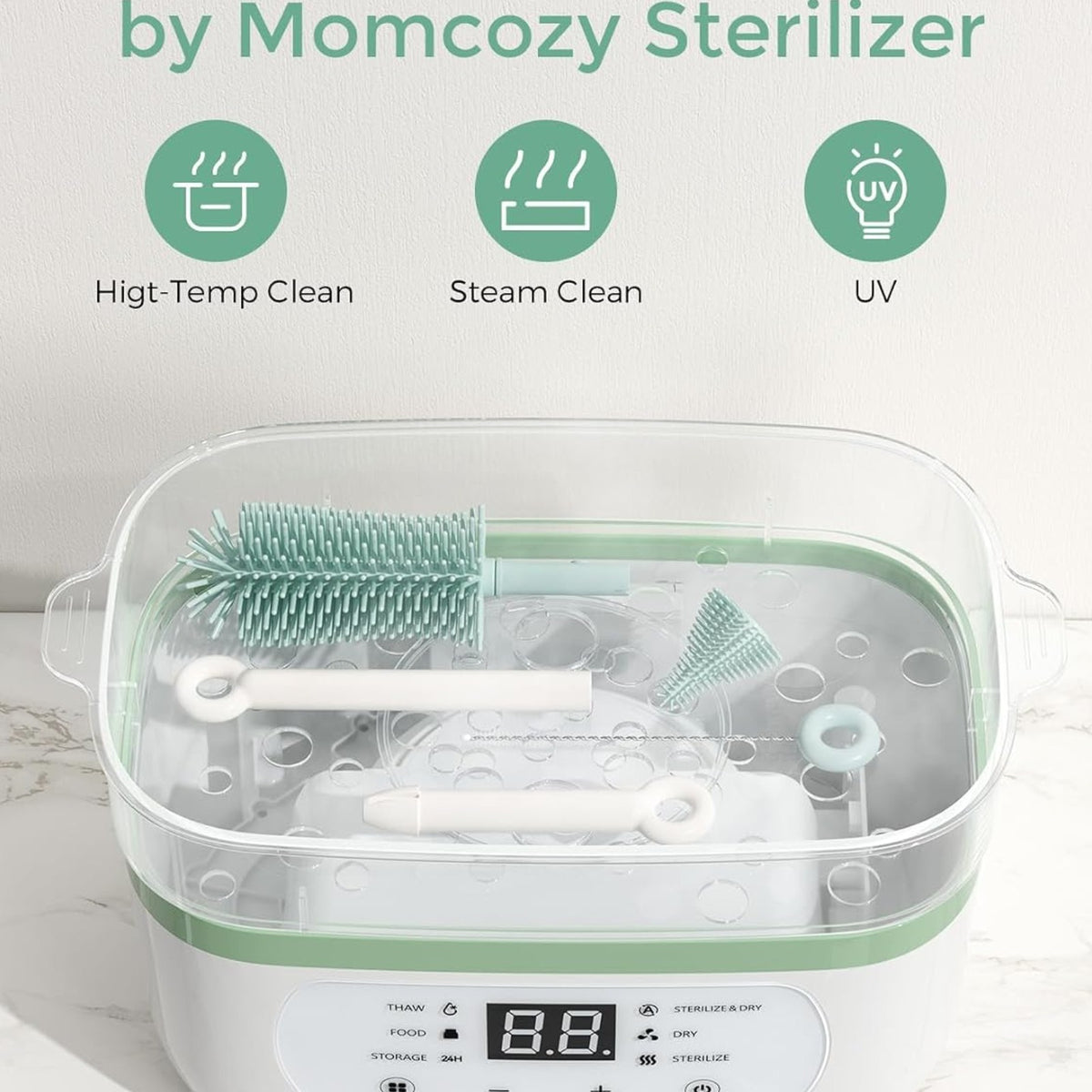Momcozy 7-in-1 Travel Baby Bottle Brush Kit