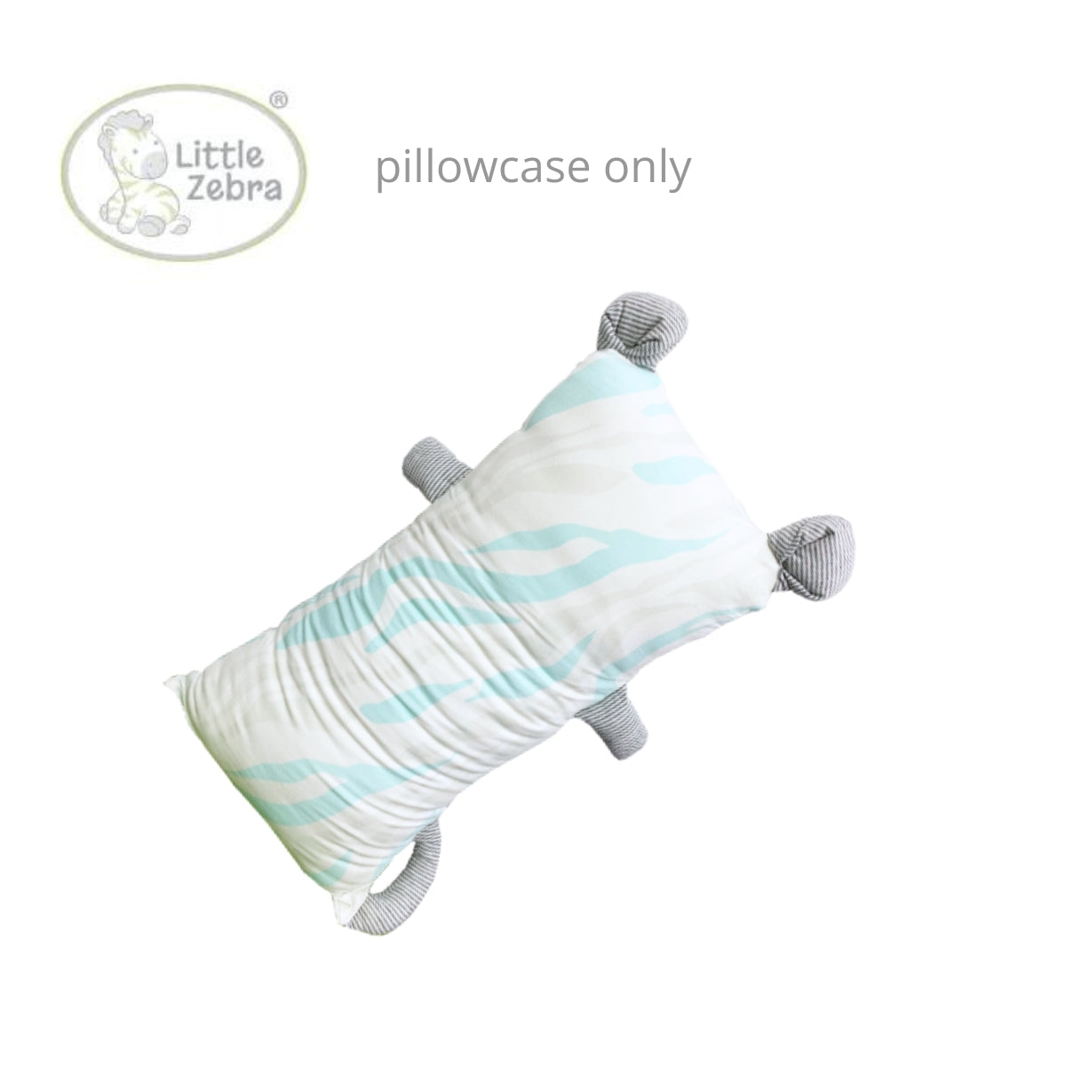 Little Zebra Hug Hug Pillow Case (Size L, 25 x 50cm) - 2 Colors Stripe