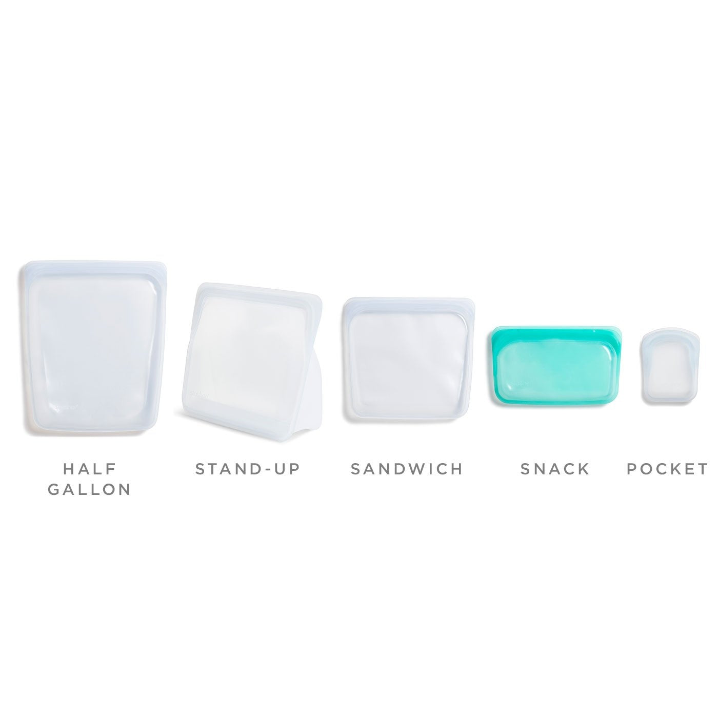 Stasher Reusable Silicone Sandwich Bag, 28 fl oz (16 Designs)