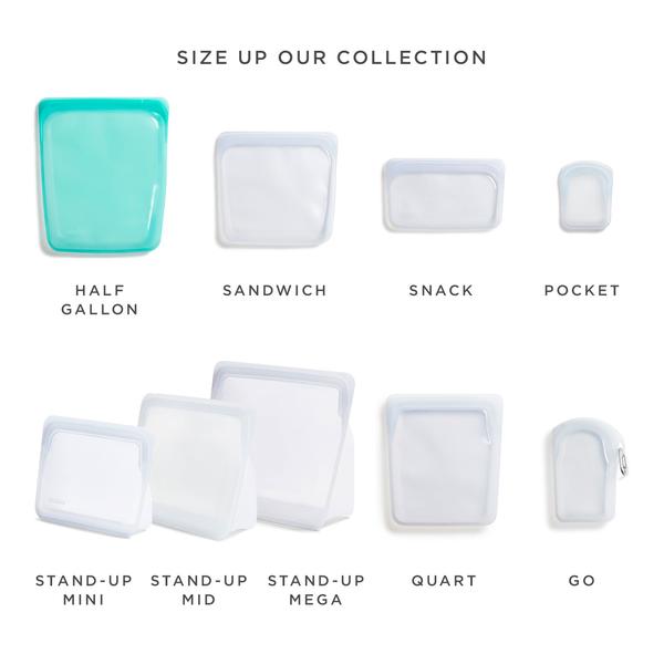 Stasher Reusable Silicone Half Gallon Bag (1.9L) (3 Colours)