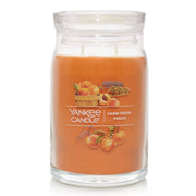Yankee Candle Signature Large Jar Candle, 2-wicks (20oz) - Farm Fresh Peach