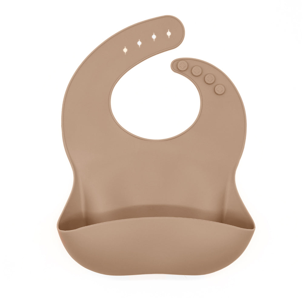 Biomom Silicone Plain Round Baby Bib (16 colors) - Pupsik Singapore