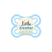 MAM Perfect Night Pacifier with Case, 2-6M (2 Assorted Designs)