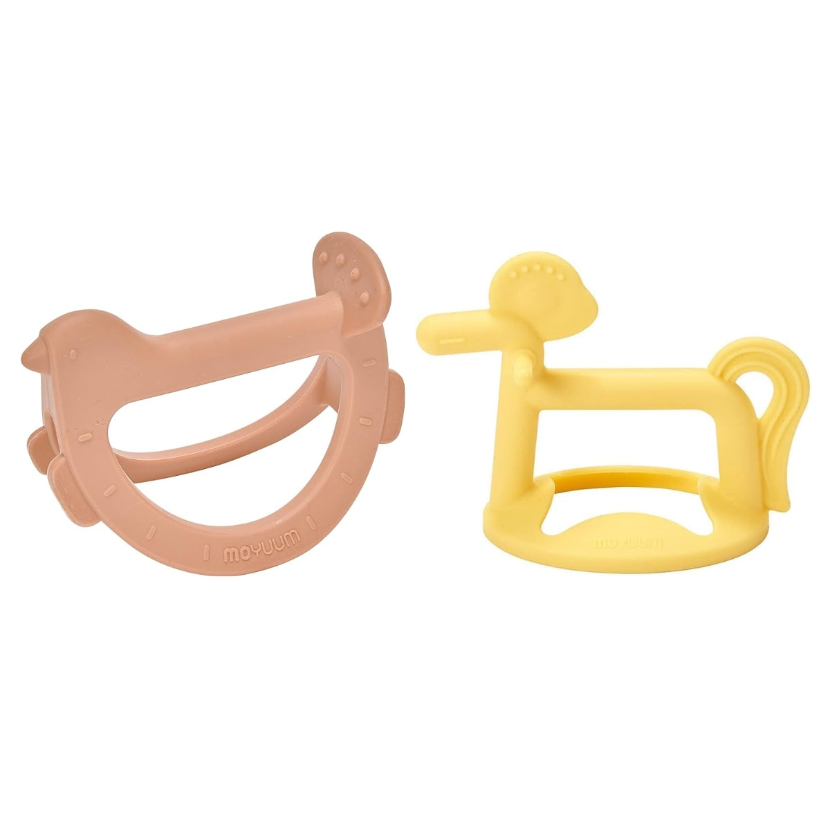 Moyuum Silicone Baby Wristband Teether Gift Set (2 Teethers + 1 Case) - 5 Designs - Pupsik Singapore