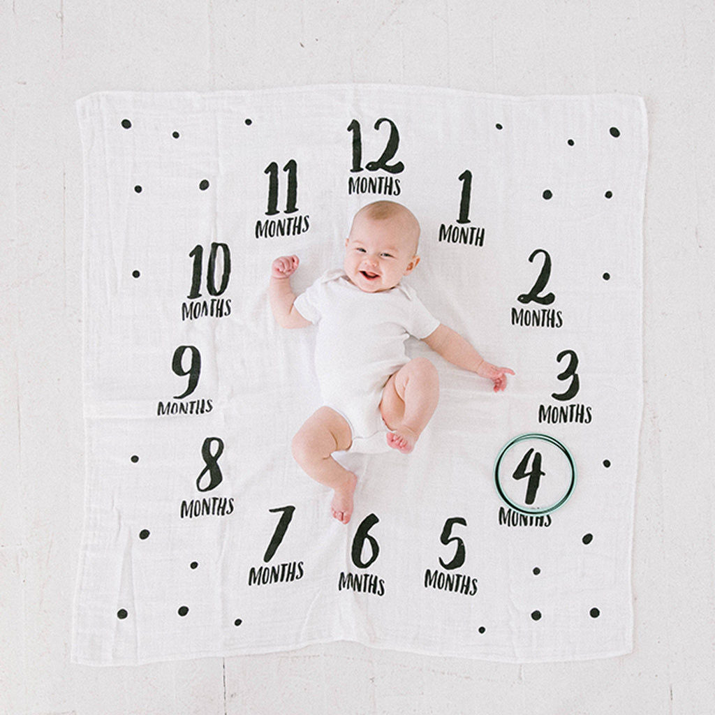 Pearhead Watch Me Grow Milestone Blanket