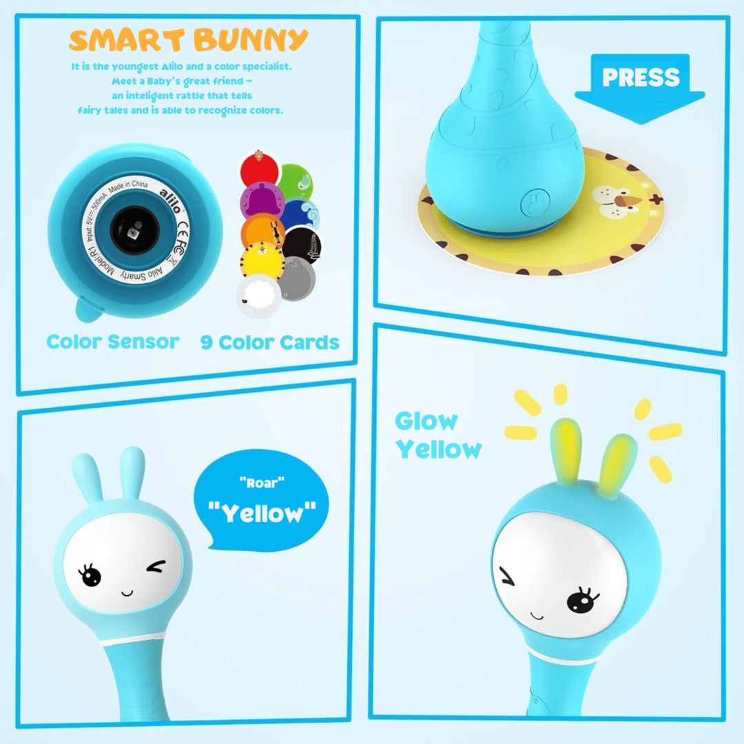 Alilo Smarty Shake & Tell Interactive Rattle - Pink