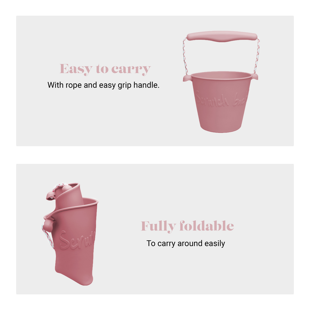 Scrunch Silicone Bucket 1.5L (3 Colours) - Pupsik Singapore