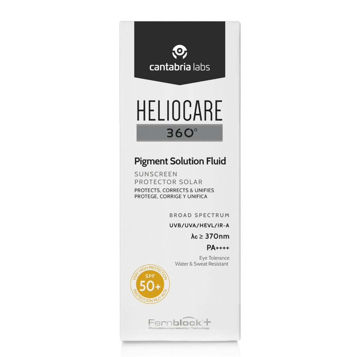 Heliocare 360° Pigment Solution Fluid SPF 50+ Sunscreen (50ml) - Exp 09/26