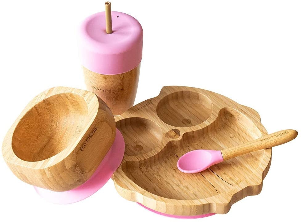 Eco Rascals Owl Tableware Gift Set (6 Colors) - Pupsik Singapore