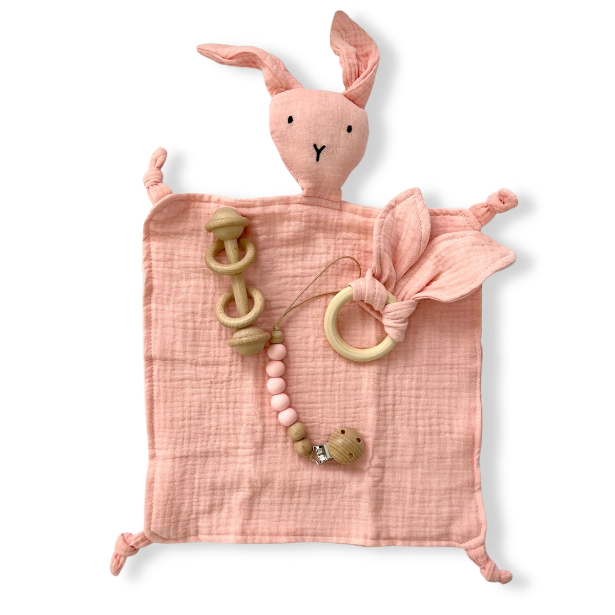 A, Apple Pie Playful Bunny Baby Gift Set (5 Colors) - Pupsik Singapore