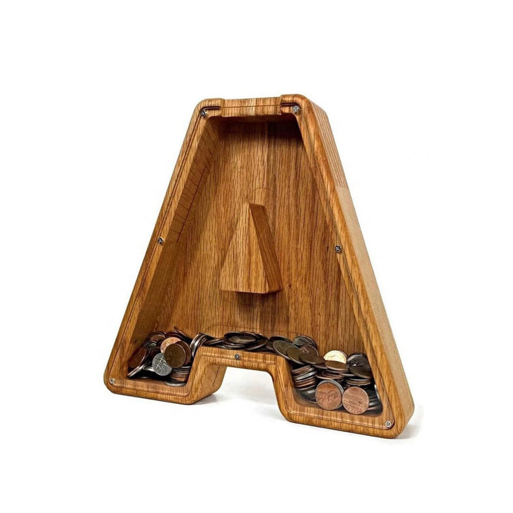 Wooden Alphabet Piggy Bank (23 Letters)