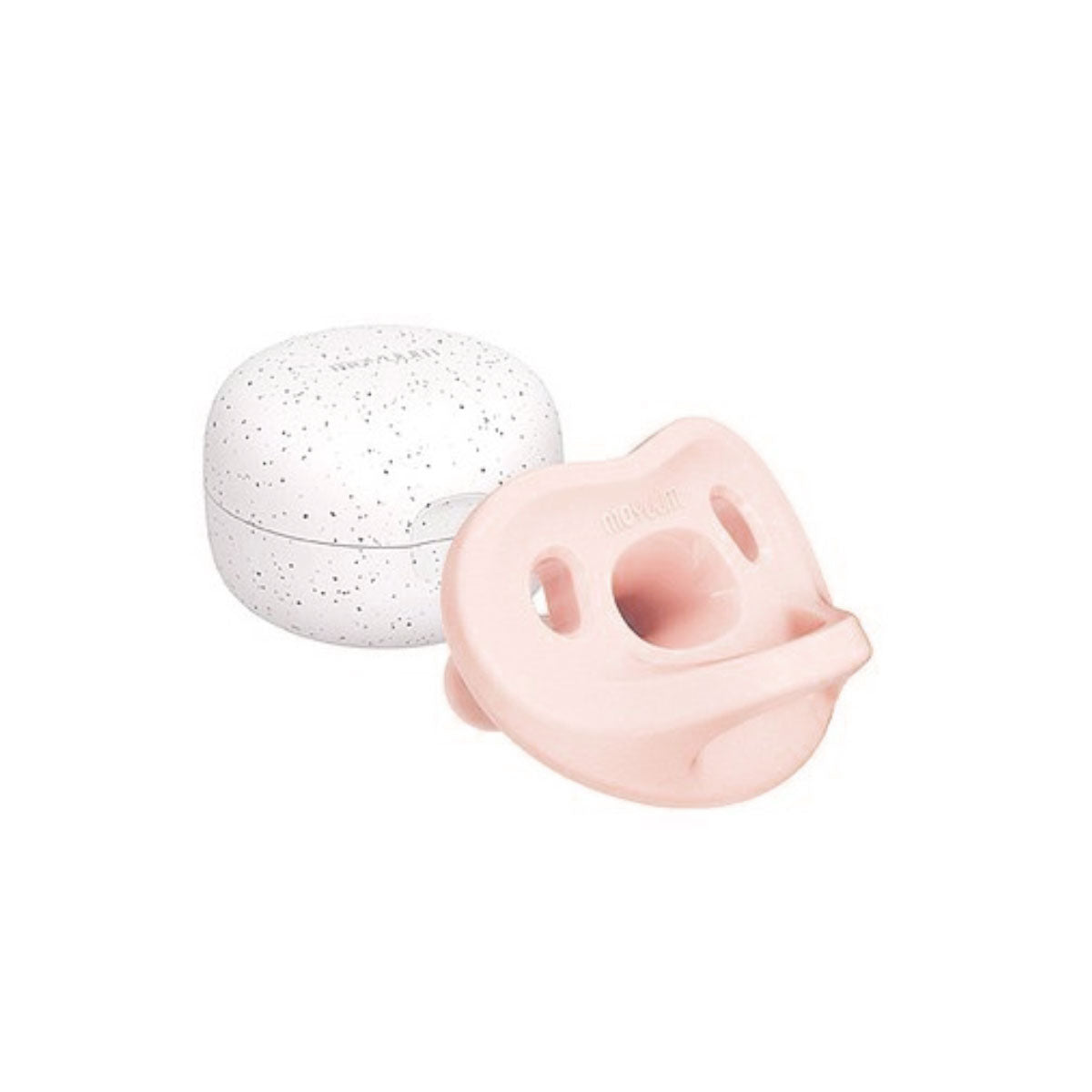 Moyuum All-Silicone Macaron Pacifier with Case, 3-6M (4 Colors) - Pupsik Singapore