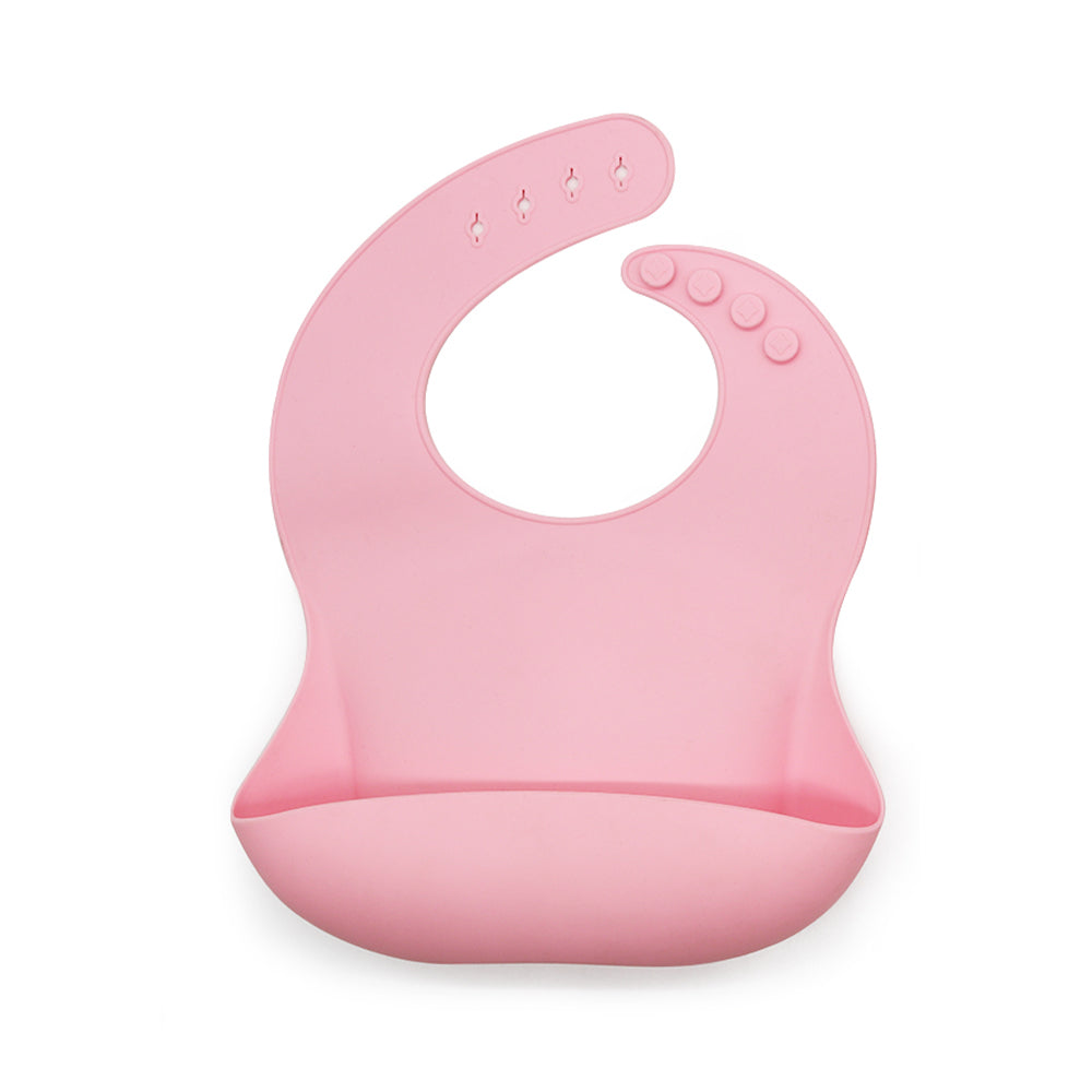 Biomom Silicone Plain Round Baby Bib (16 colors) - Pupsik Singapore