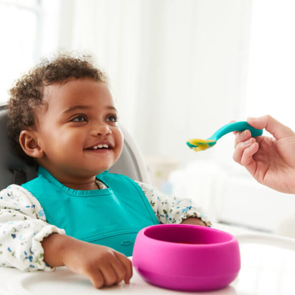 OXO Tot Silicone Bowl - Pink - Pupsik Singapore