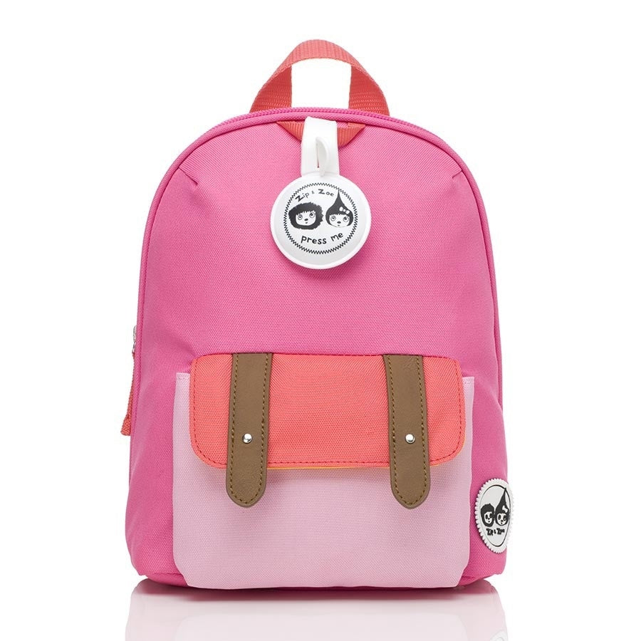 Babymel Zip & Zoe Mini Backpack & Safety Harness / Reins - Hot Pink