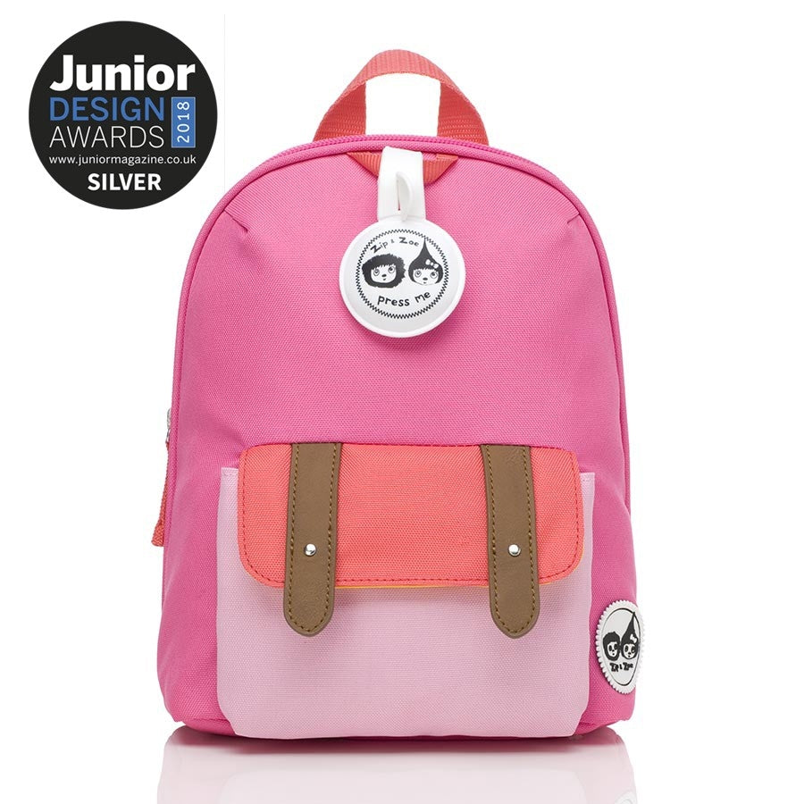 Babymel Zip & Zoe Mini Backpack & Safety Harness / Reins - Hot Pink