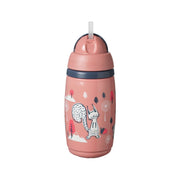 Tommee Tippee Superstar Insulated Straw Cup Bottle (266ml) - Pink Cat