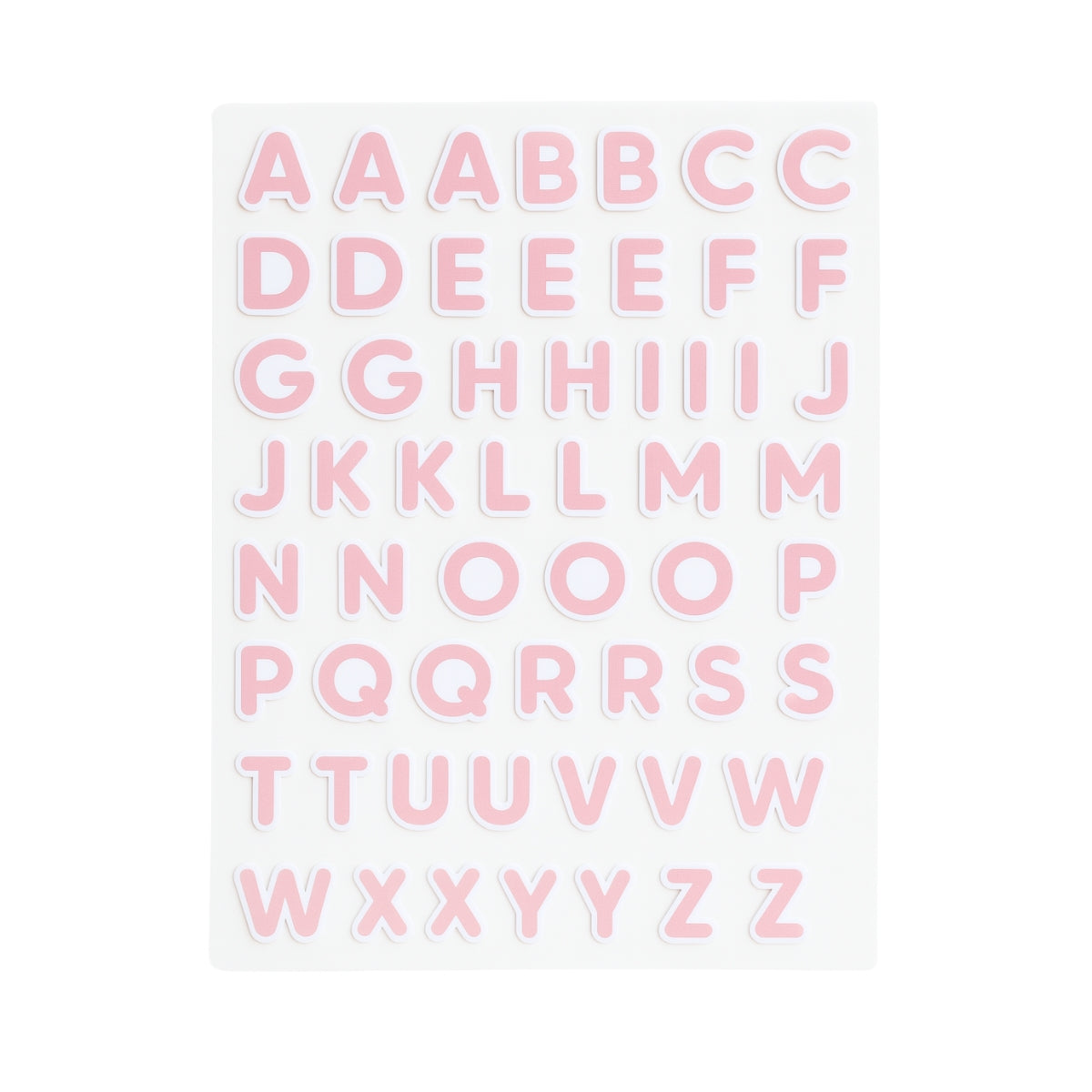 Pupsik Alphabet Sticker - Pink
