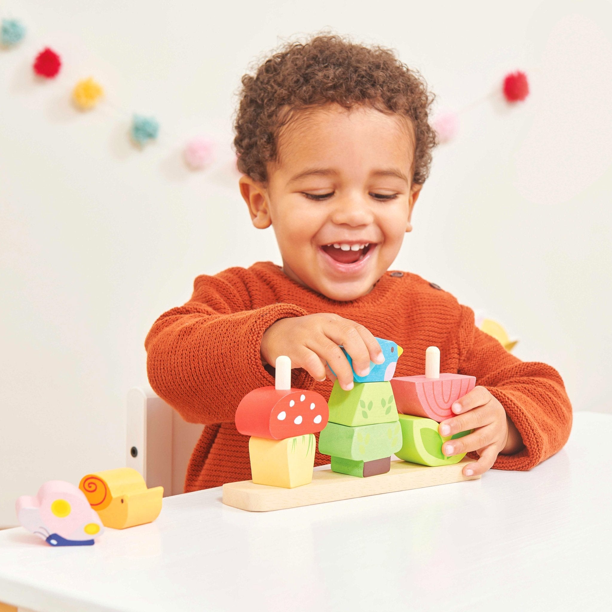 Le Toy Van Stacking Garden Wooden Stacking Toy